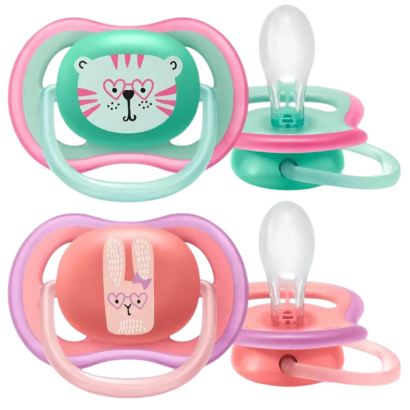 Ultra Air Pacifier 18m+ - Green / Orange (SCF349/13)