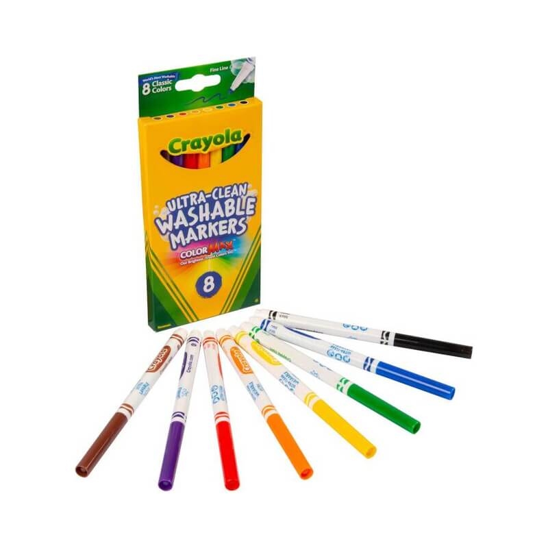 Ultra Clean Washable Fine Line Markers - Classic 8 colors