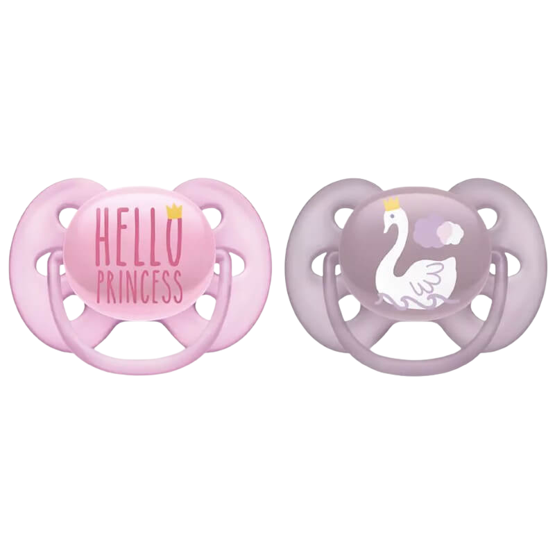 Ultra Soft Soother 6-18m - Pink / Purple