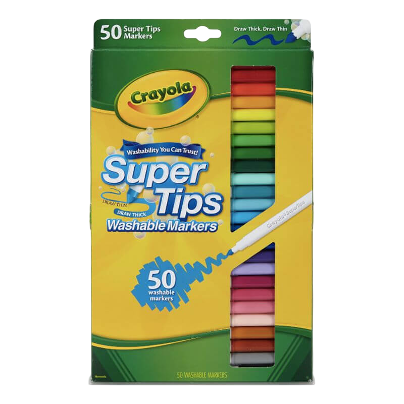 Washable Super Tips Markers (50 Colors)