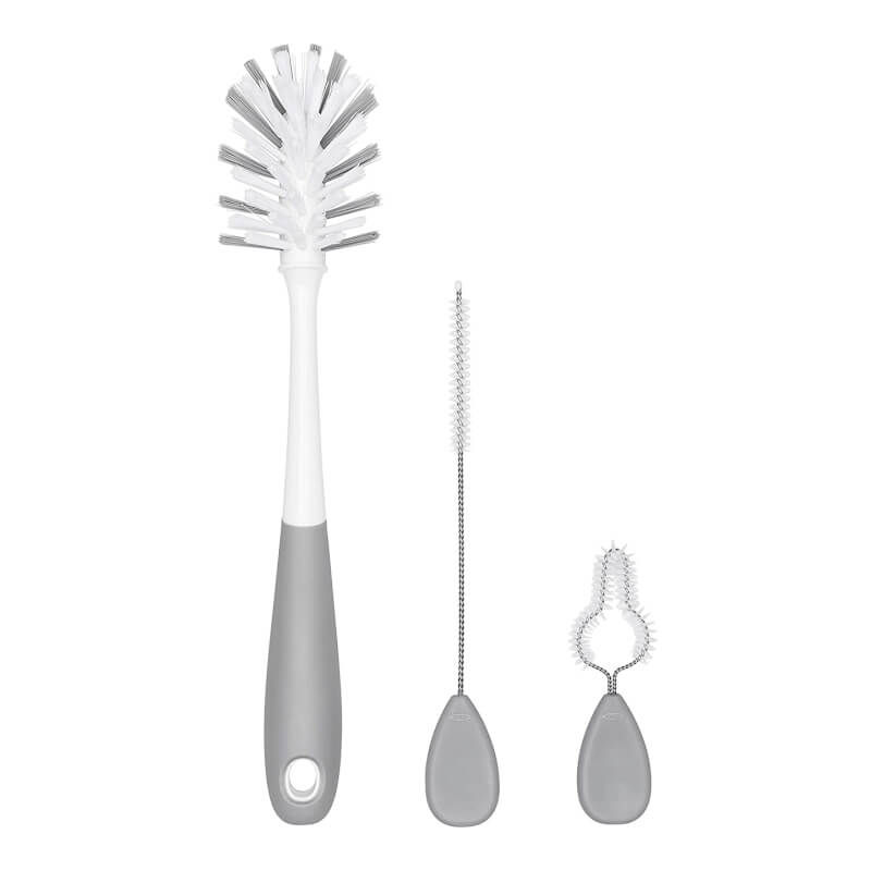 OXO Tot Water Bottle & Straw Cup Cleaning Set - Grey