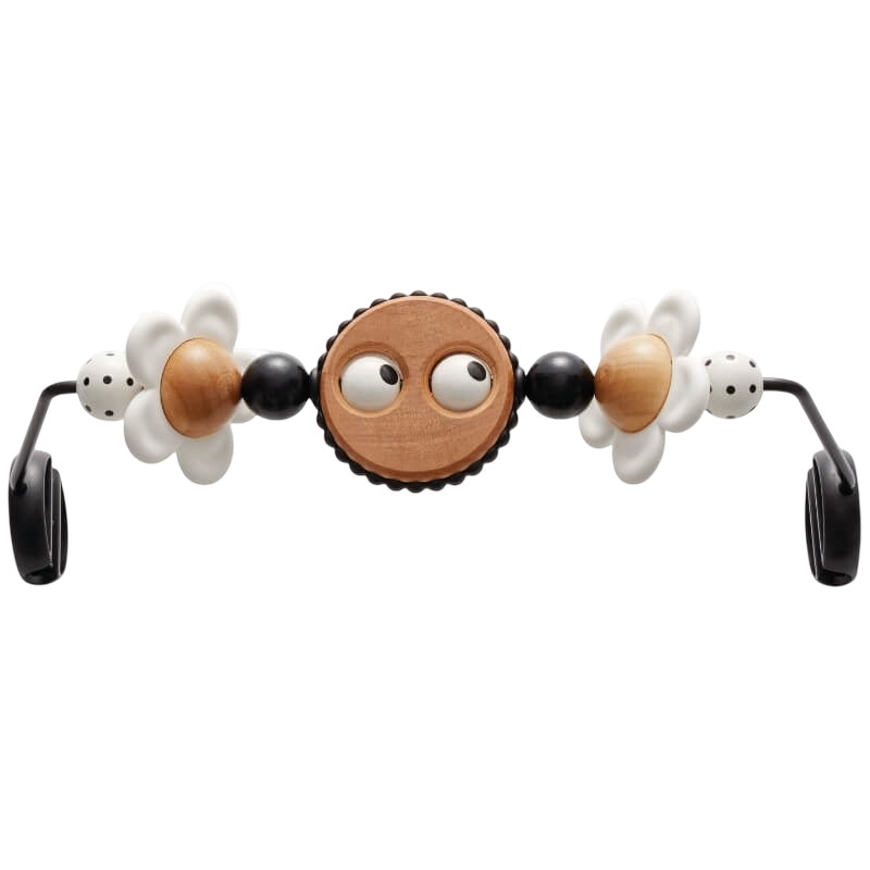 Wooden Toy for Bouncer - Googly Eyes Black & White