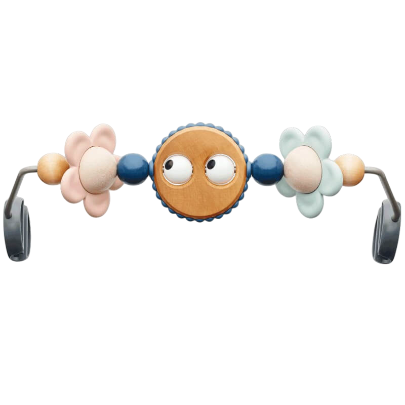 Wooden Toy for Bouncer - Googly Eyes Pastels