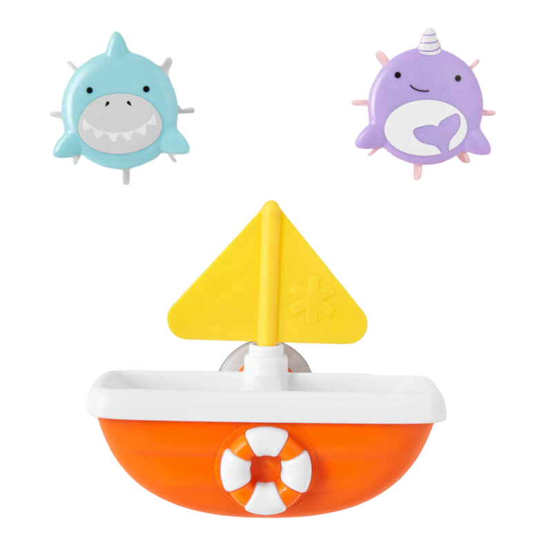 Zoo Tip & Spin Boat - Shark/Narwhal