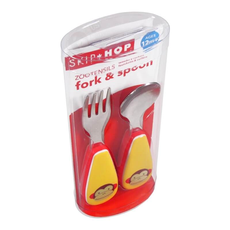 Skip Hop Zootensils Fork & Spoon - Monkey