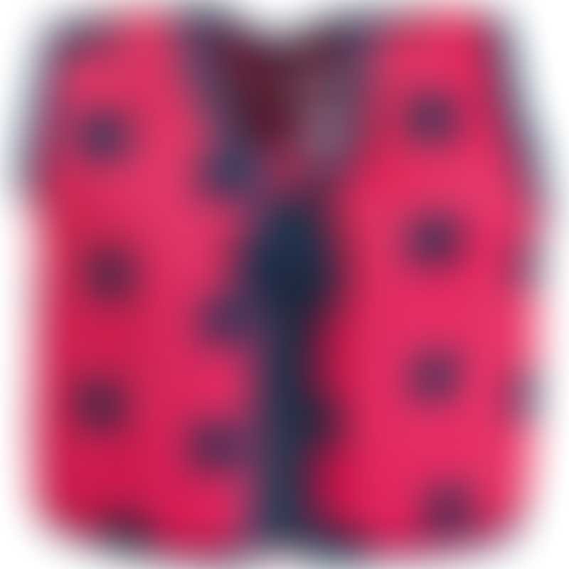 Konfidence Swim Jacket - Pink/Navy Ladybird - 18 Months to 3 Years