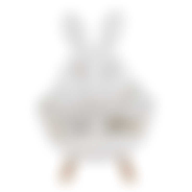 Childhome Rabbit 通用座墊 - 平紋針織，白色