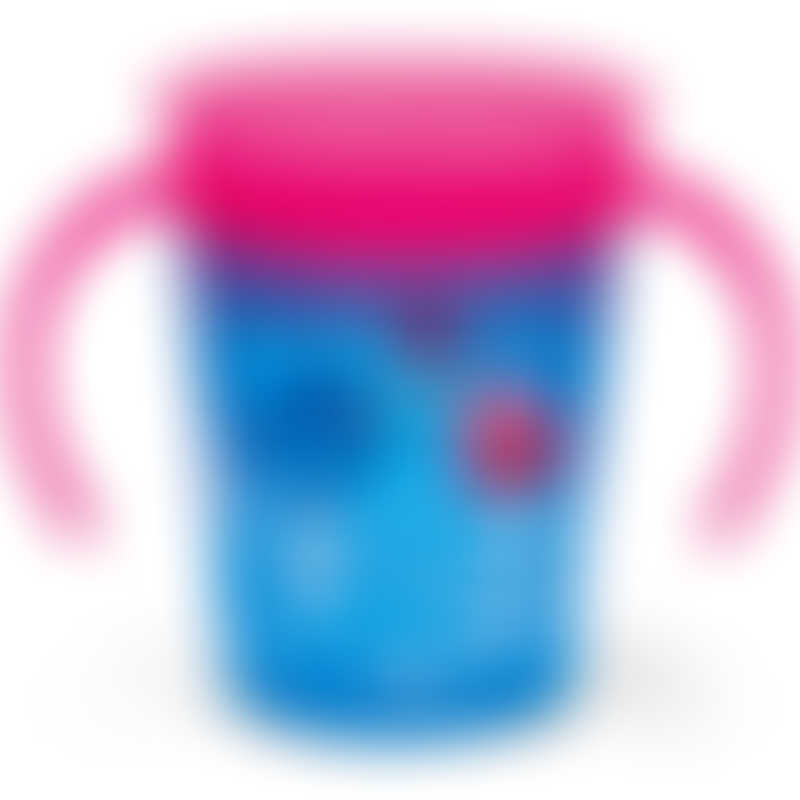 Munchkin Miracle 360° Deco Trainer Cup 6oz - Blue/Pink 6m+