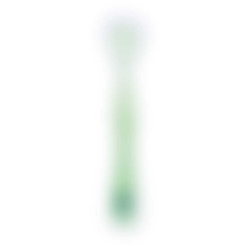 Nuby 1 件裝矽膠勺 - 透明尼龍矽膠 - 綠色