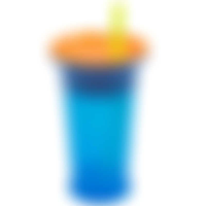 Sassy Baby 9oz Silicone Straw Cup (9+ months) - Blue
