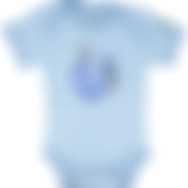 Baby Hero Blue Rooster Onesie, Short-Sleeve - 3-6m