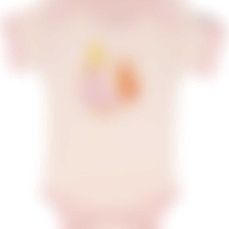Baby Hero Pink Rooster Onesie, Short-Sleeve - 0-3m