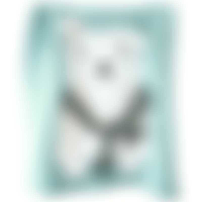 Apero Bear Blanket - Smoky Mint 120x60cm