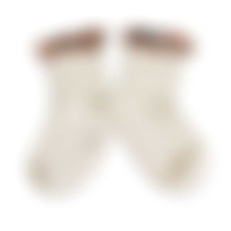Collegien Charlotte-Liberty Ruffle Ankle Socks - Cream