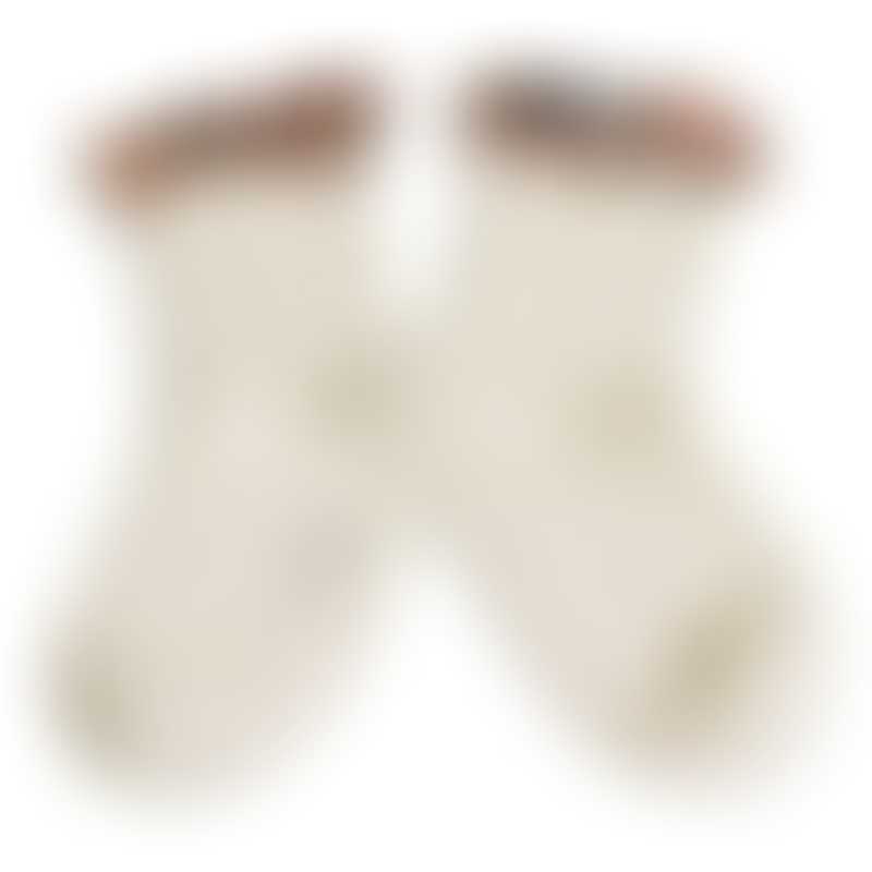 Collegien Charlotte-Liberty Ruffle Ankle Socks - Cream - 28/31 (5-8y)