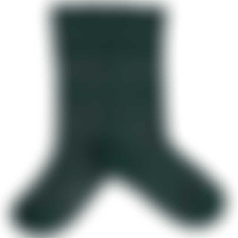 Collegien Claire Glittery Varsity Knee-Highs Socks - Dark Green