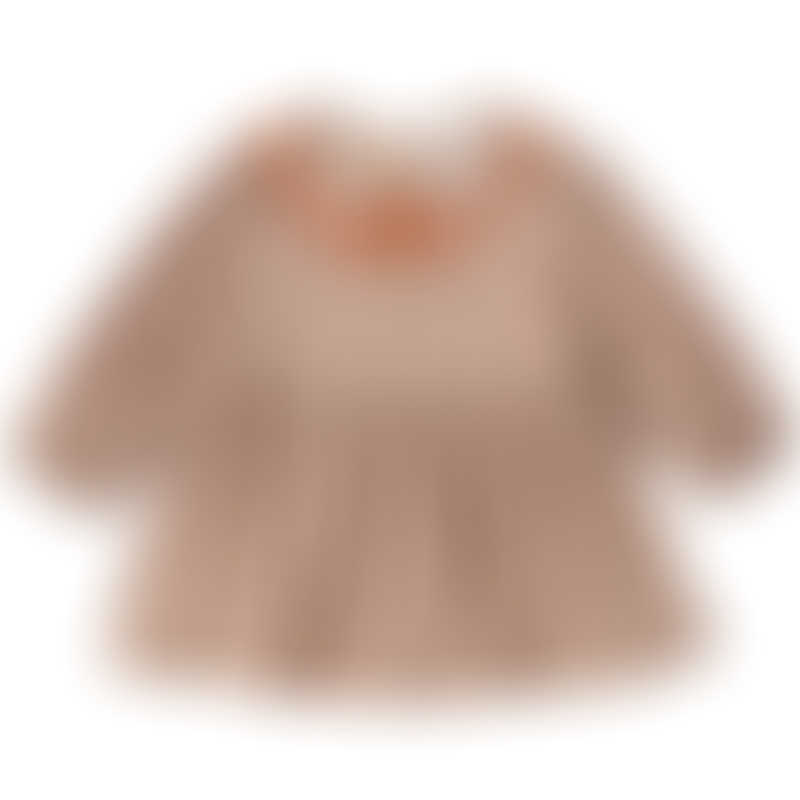 Mimi Mono Double Collar Doll Dress - Almond