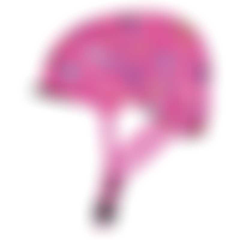 Globber Elite LED Helmet - XS-S (48-53cm) - Deep Pink Flowers