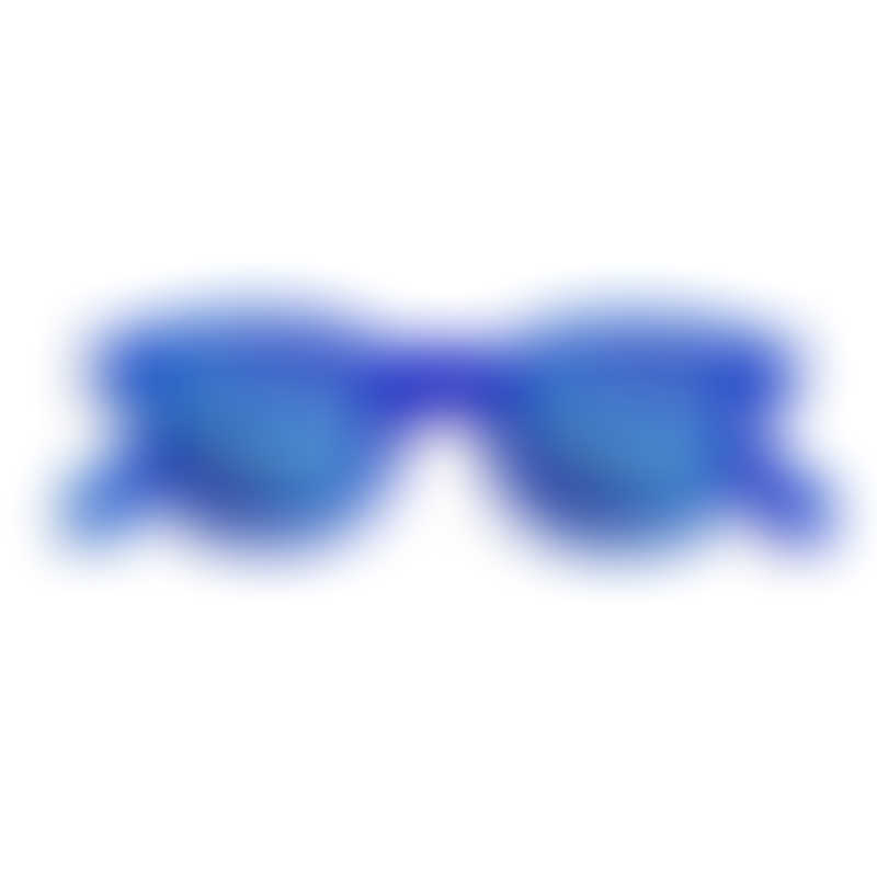 IZIPIZI SUN Junior #C King Blue Crystal, Blue Mirrored Lenses (3-10years)