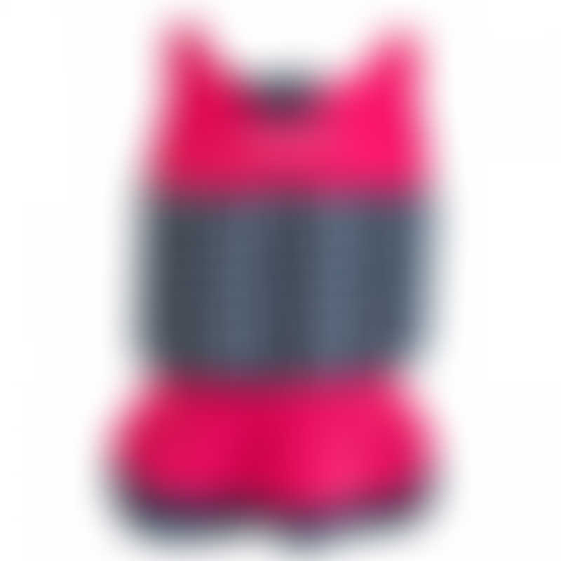 Konfidence Floatsuit - Pink & Navy Polka - 2-3 Years