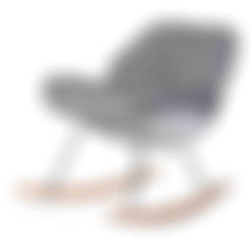 Childhome Rocking Lounge Chair - White / Grey