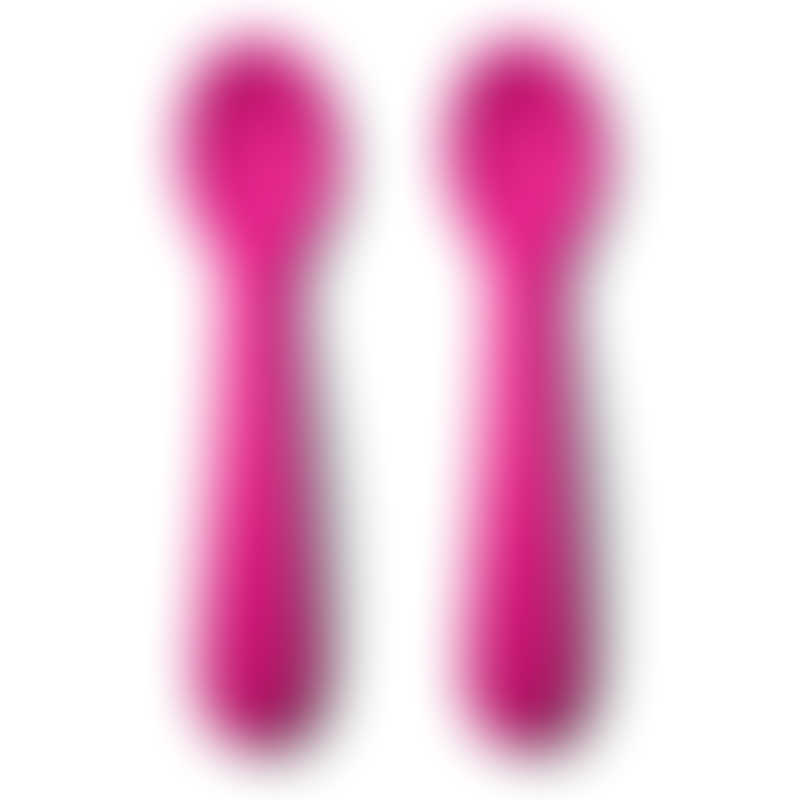 OXO Tot Silicone Spoons 2-Pack - Pink
