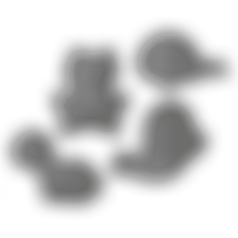 Scrunch Sand Moulds Frog Set - Anthracite Grey