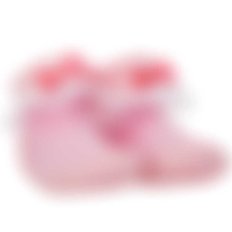 Nuby Snekz Sock & Shoe - Pink with White Dots - Medium 125mm